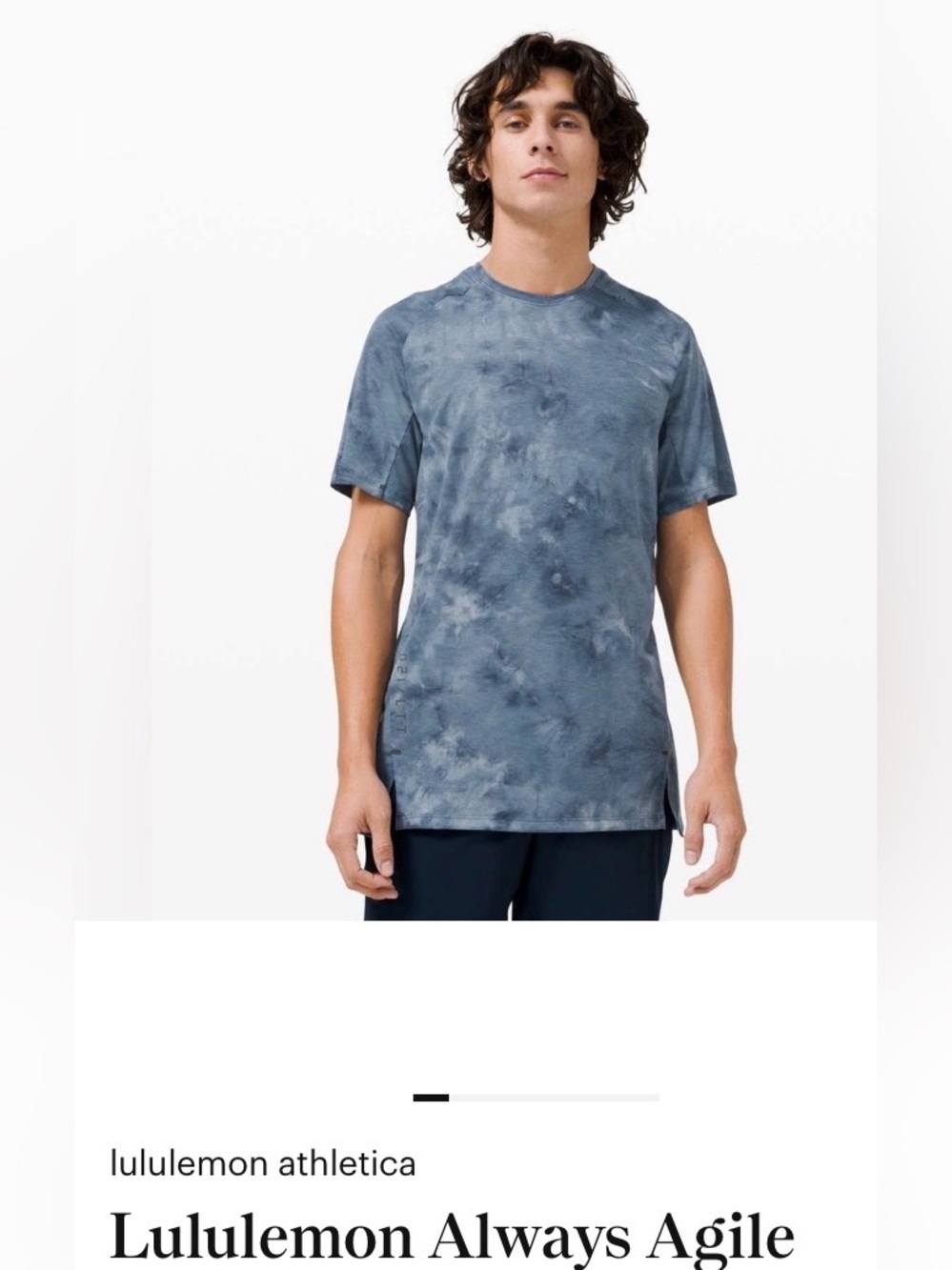 lululemon athletica Men’s Short-Sleeve Tee — Washed Blue